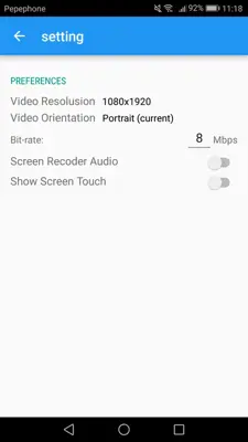 Video Screen Recorder android App screenshot 0